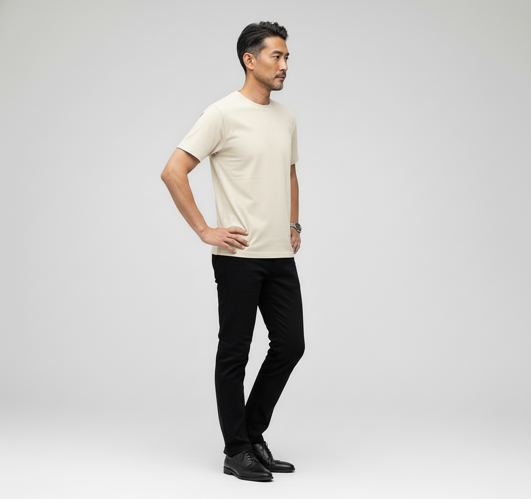 オーガニック クルーネック Tシャツ