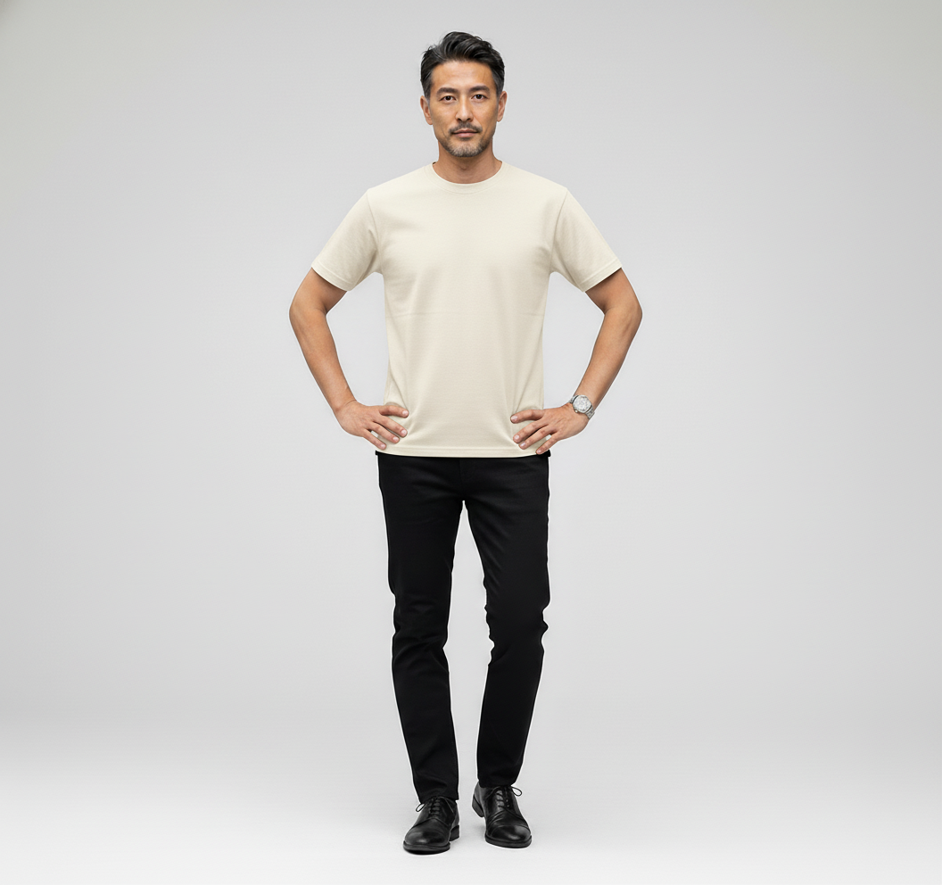 オーガニック クルーネック Tシャツ