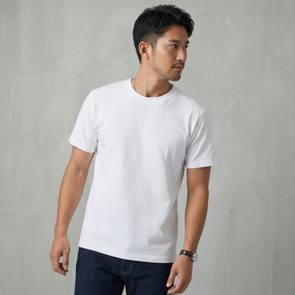 テクスチャー・ベーシック Tシャツ