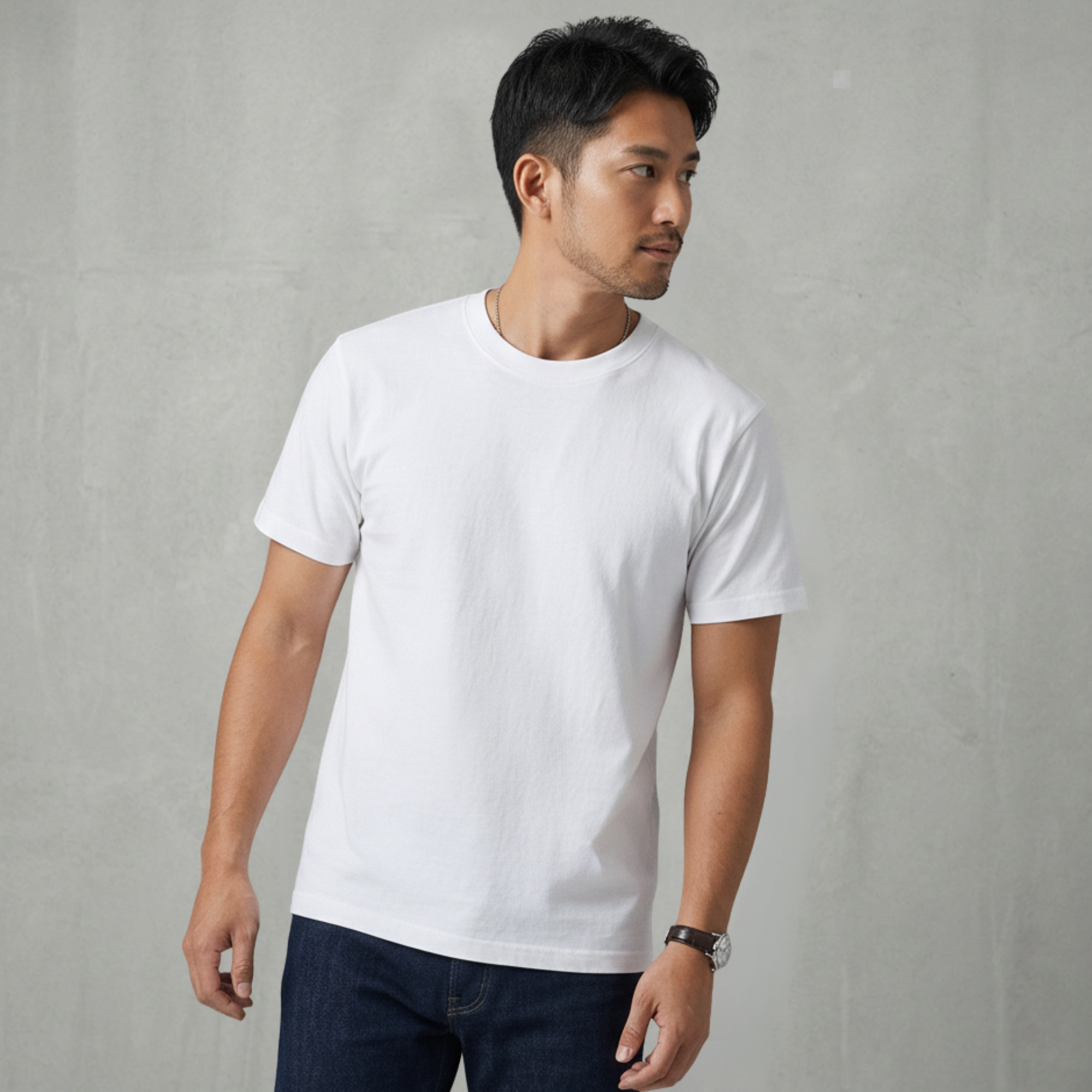 テクスチャー・ベーシック Tシャツ