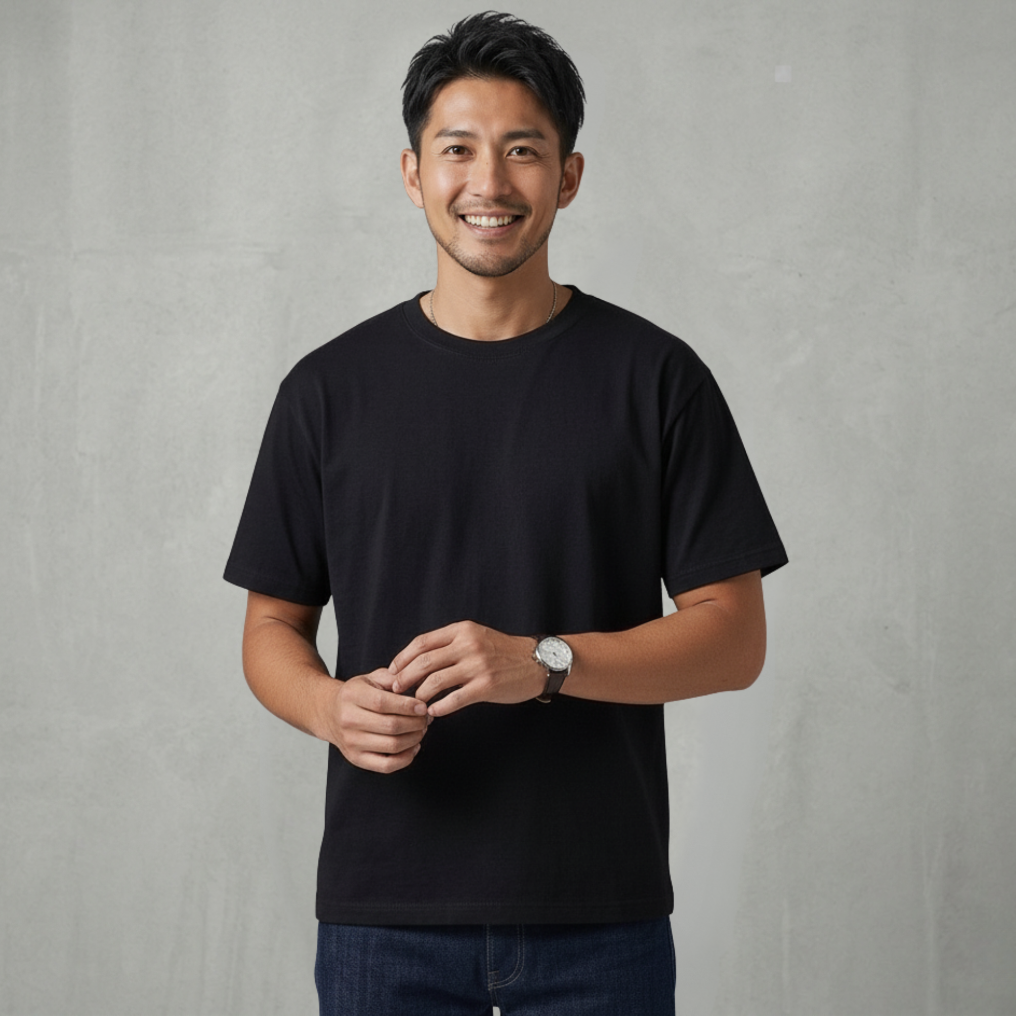 テクスチャー・ベーシック Tシャツ