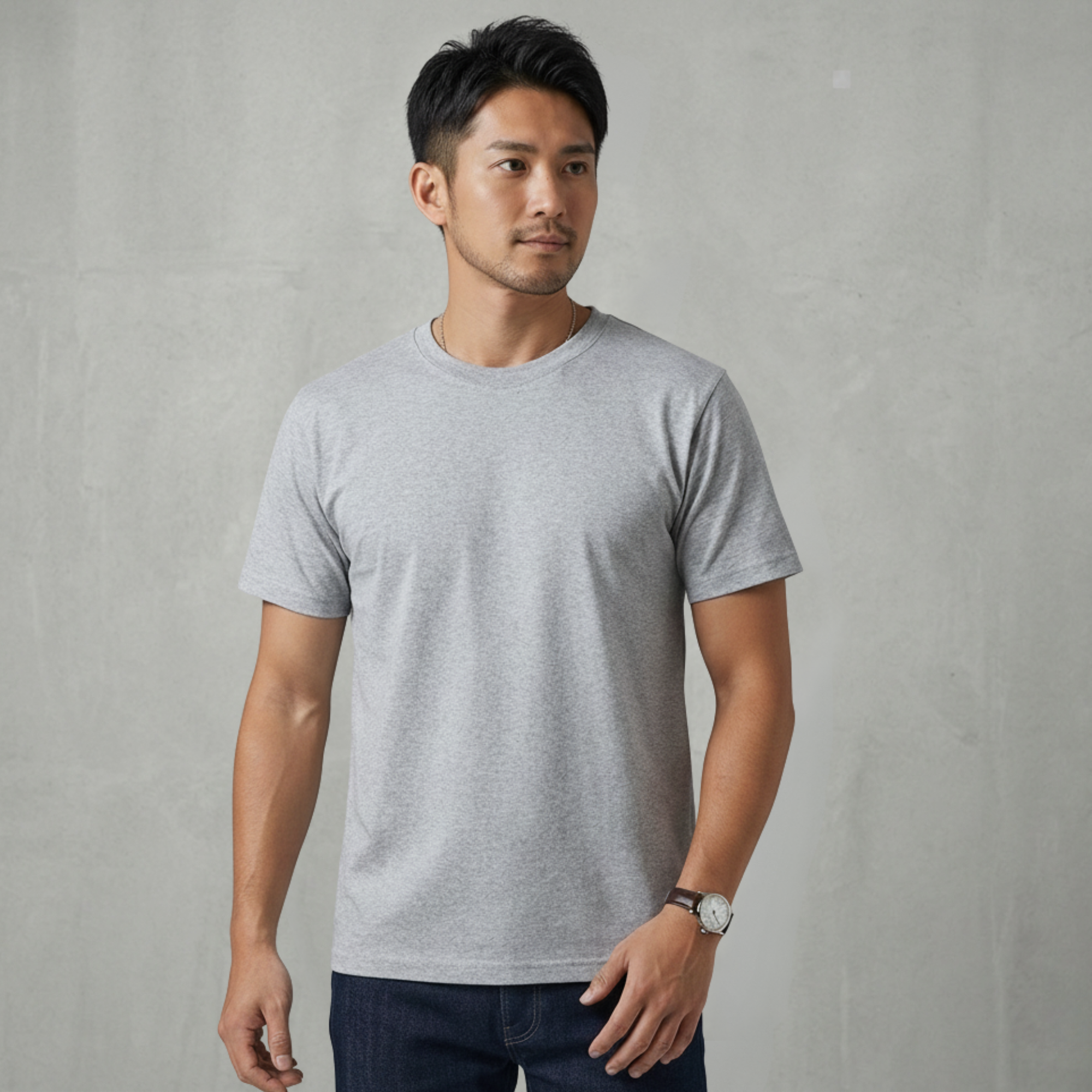 テクスチャー・ベーシック Tシャツ