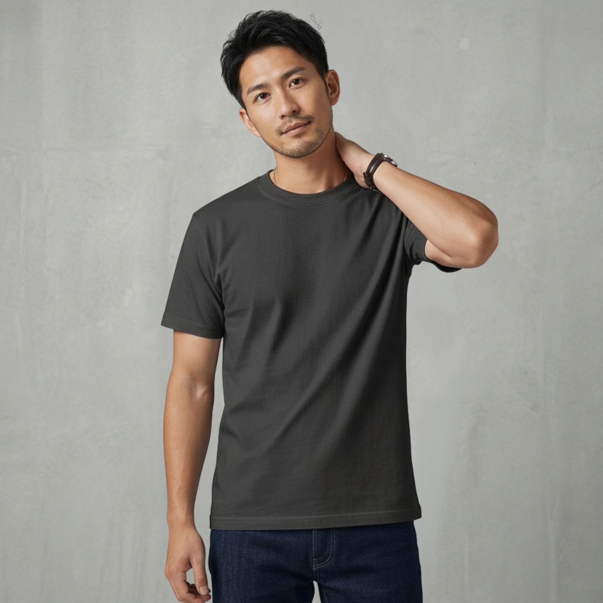 テクスチャー・ベーシック Tシャツ