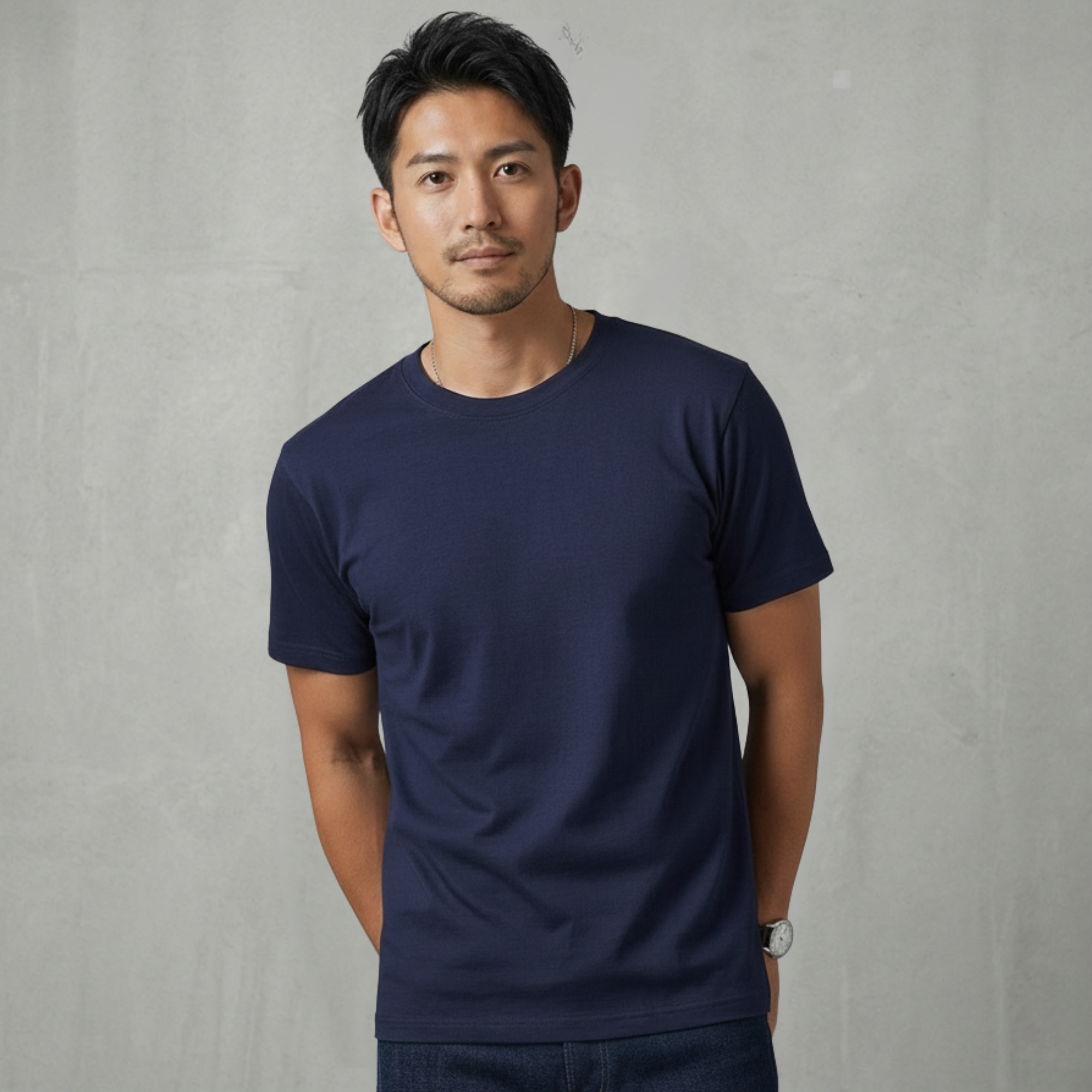 テクスチャー・ベーシック Tシャツ