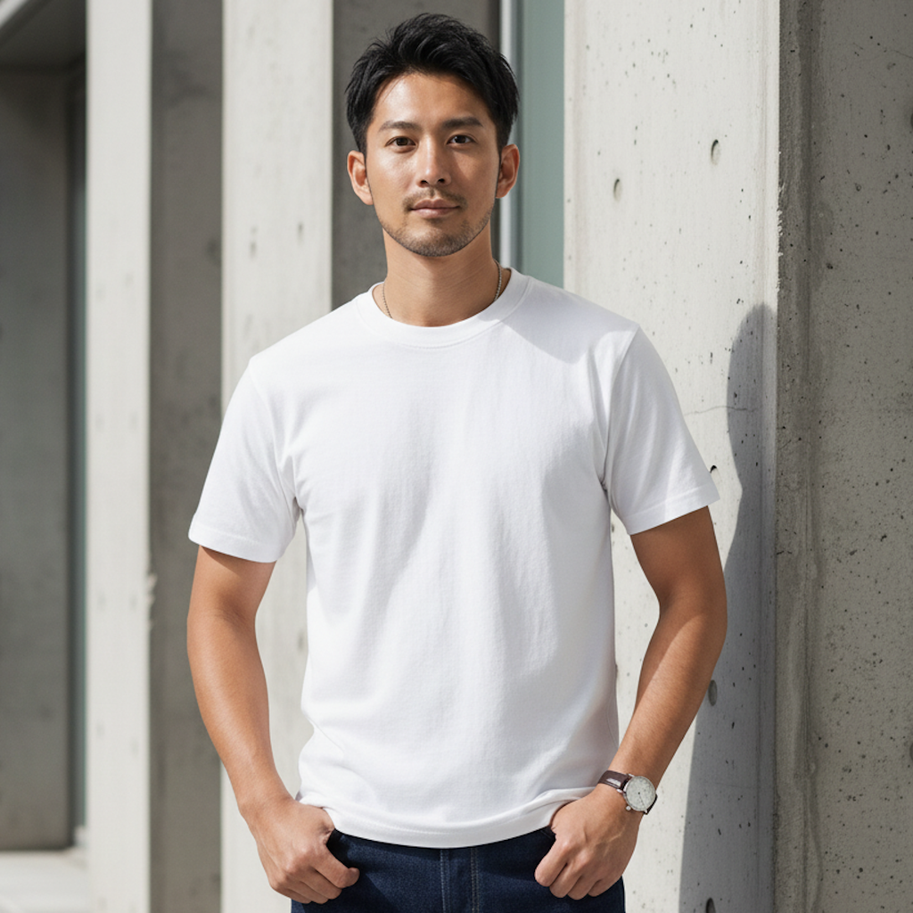 テクスチャー・ベーシック Tシャツ