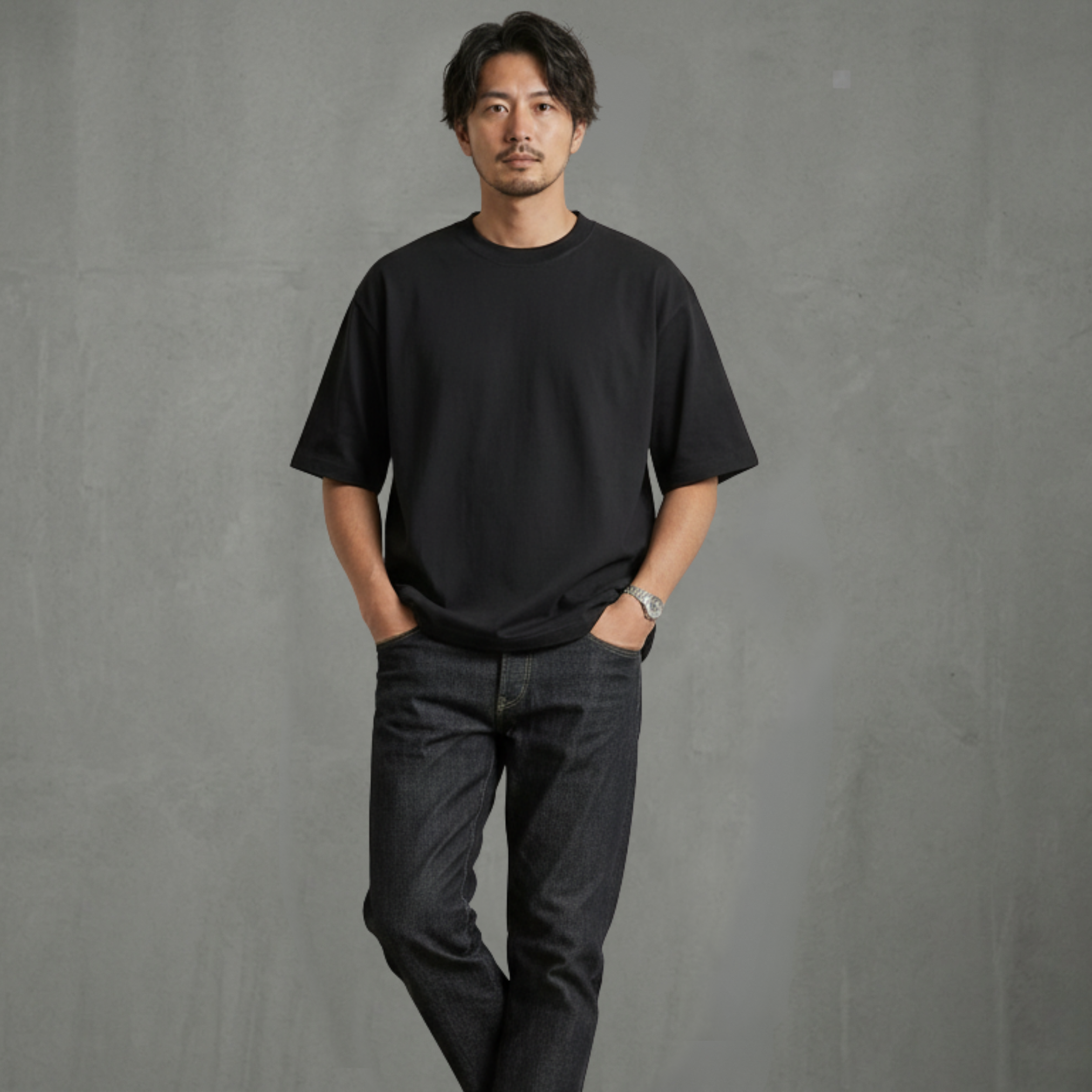 リラックス ハーフスリーブ Tシャツ