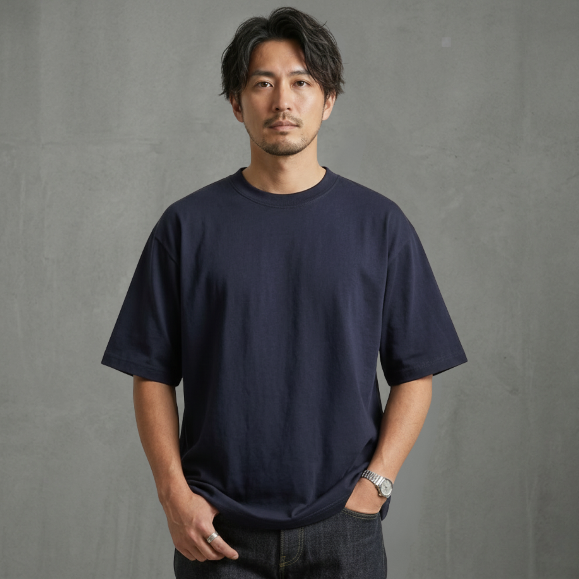 リラックス ハーフスリーブ Tシャツ