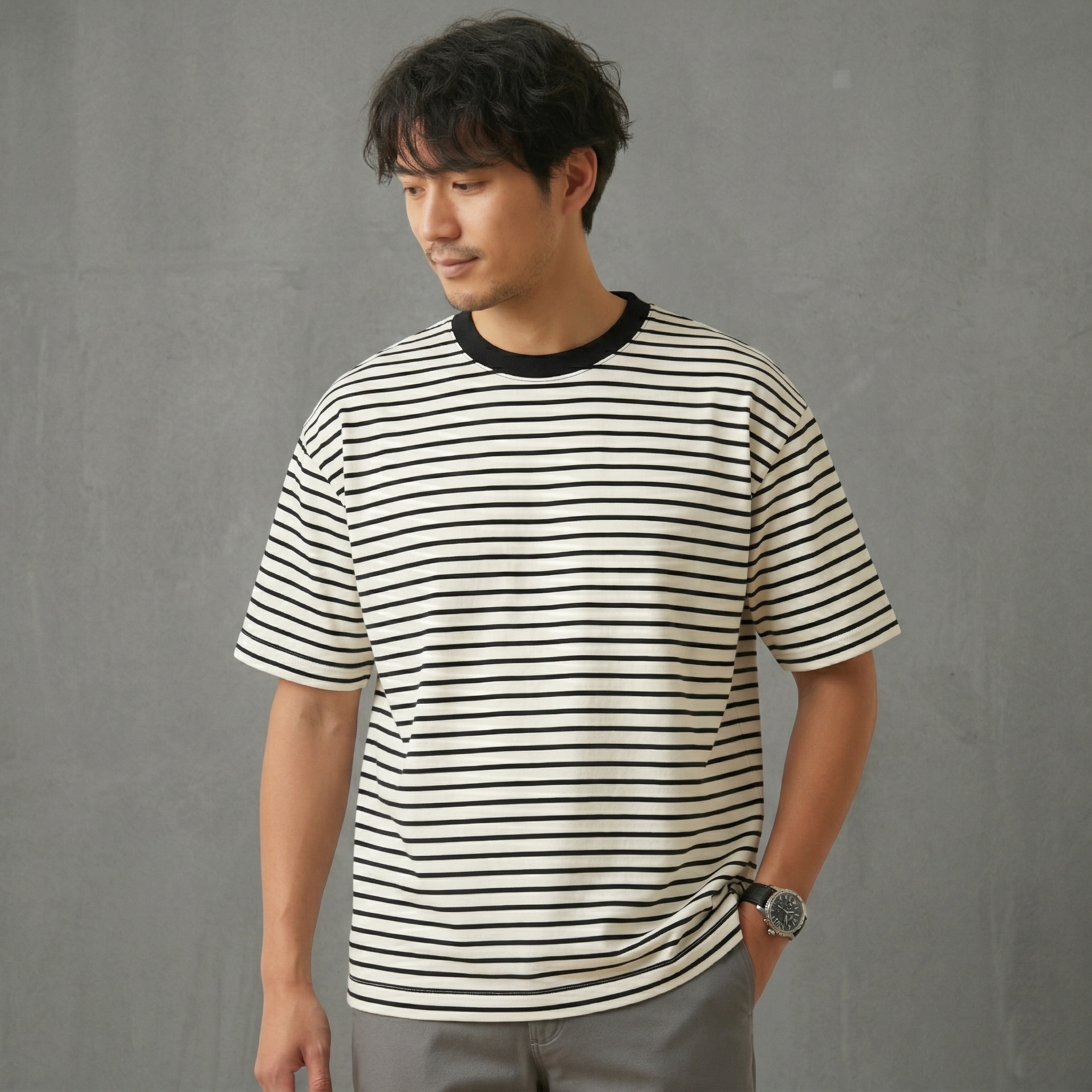 コンフォート・ボーダー Tシャツ