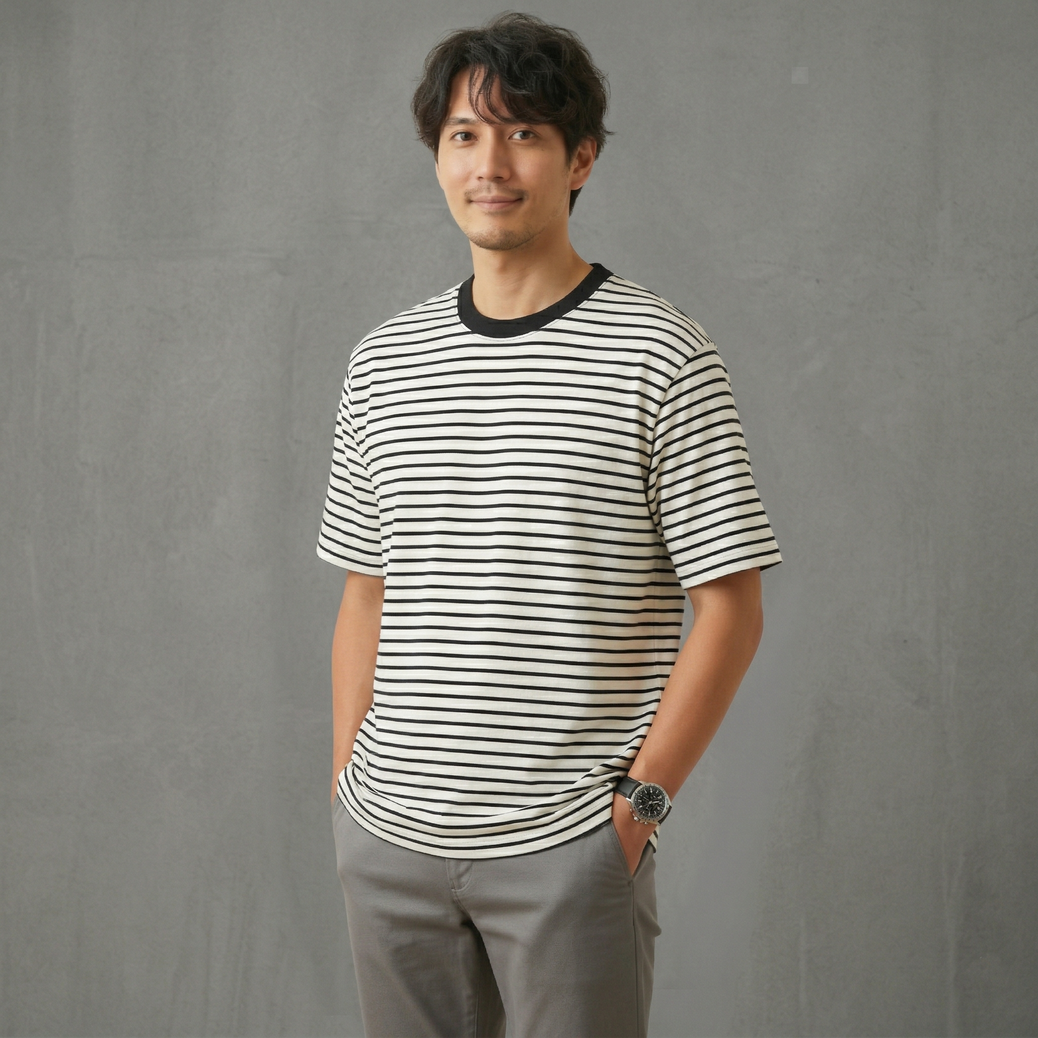 コンフォート・ボーダー Tシャツ
