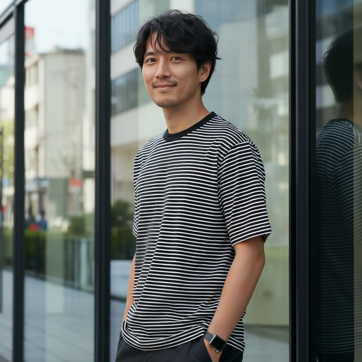 コンフォート・ボーダー Tシャツ