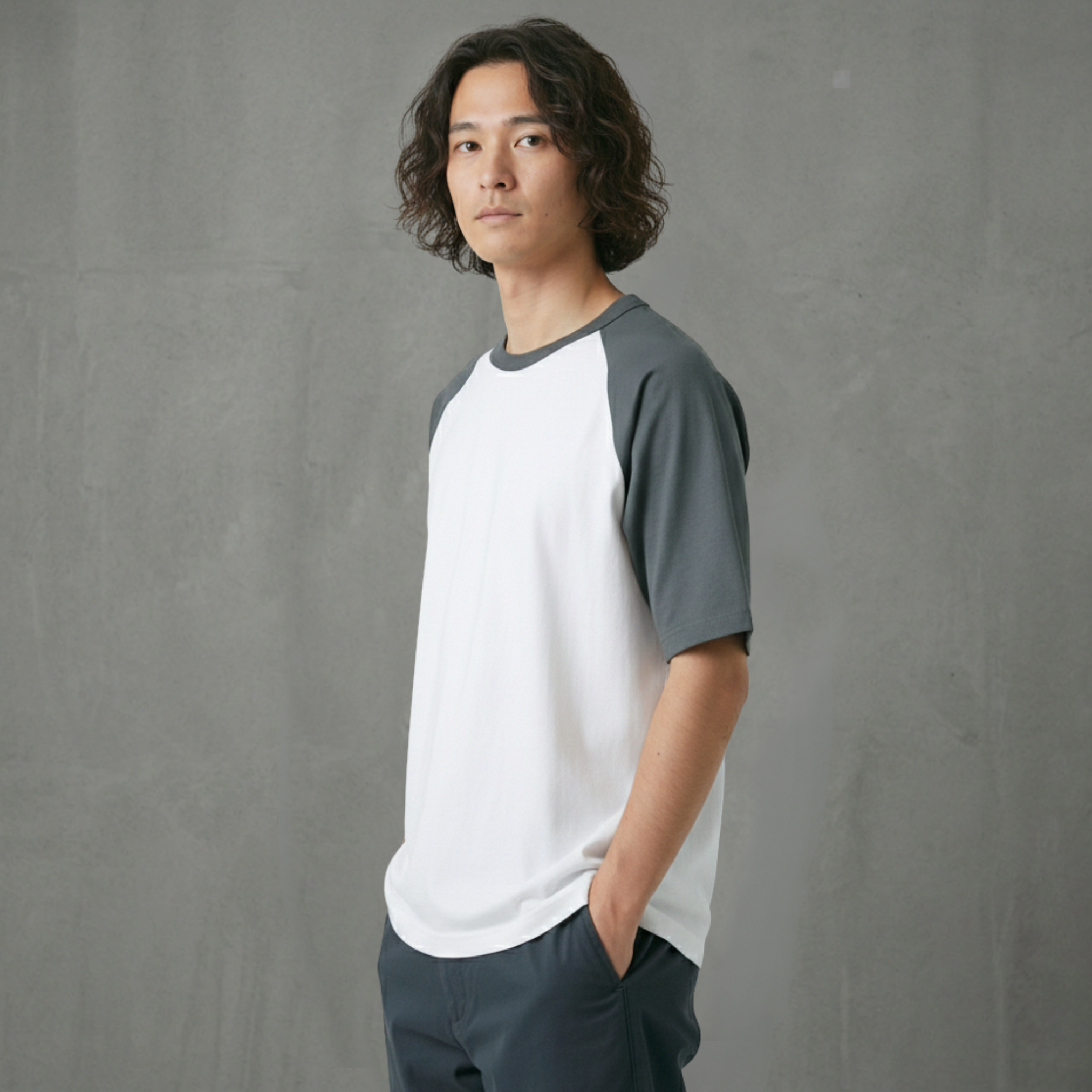 コンフォート ラグランスリーブ Tシャツ
