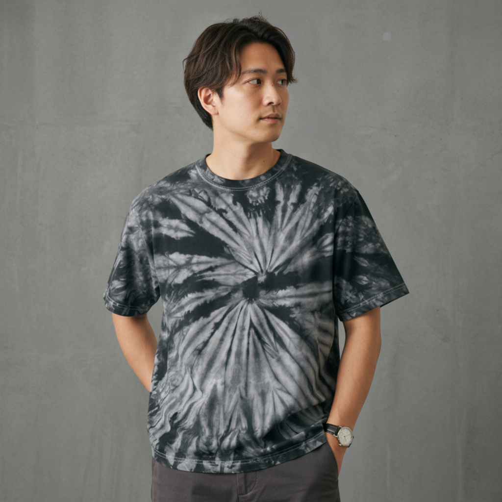 アートスパイラル染め Tシャツ