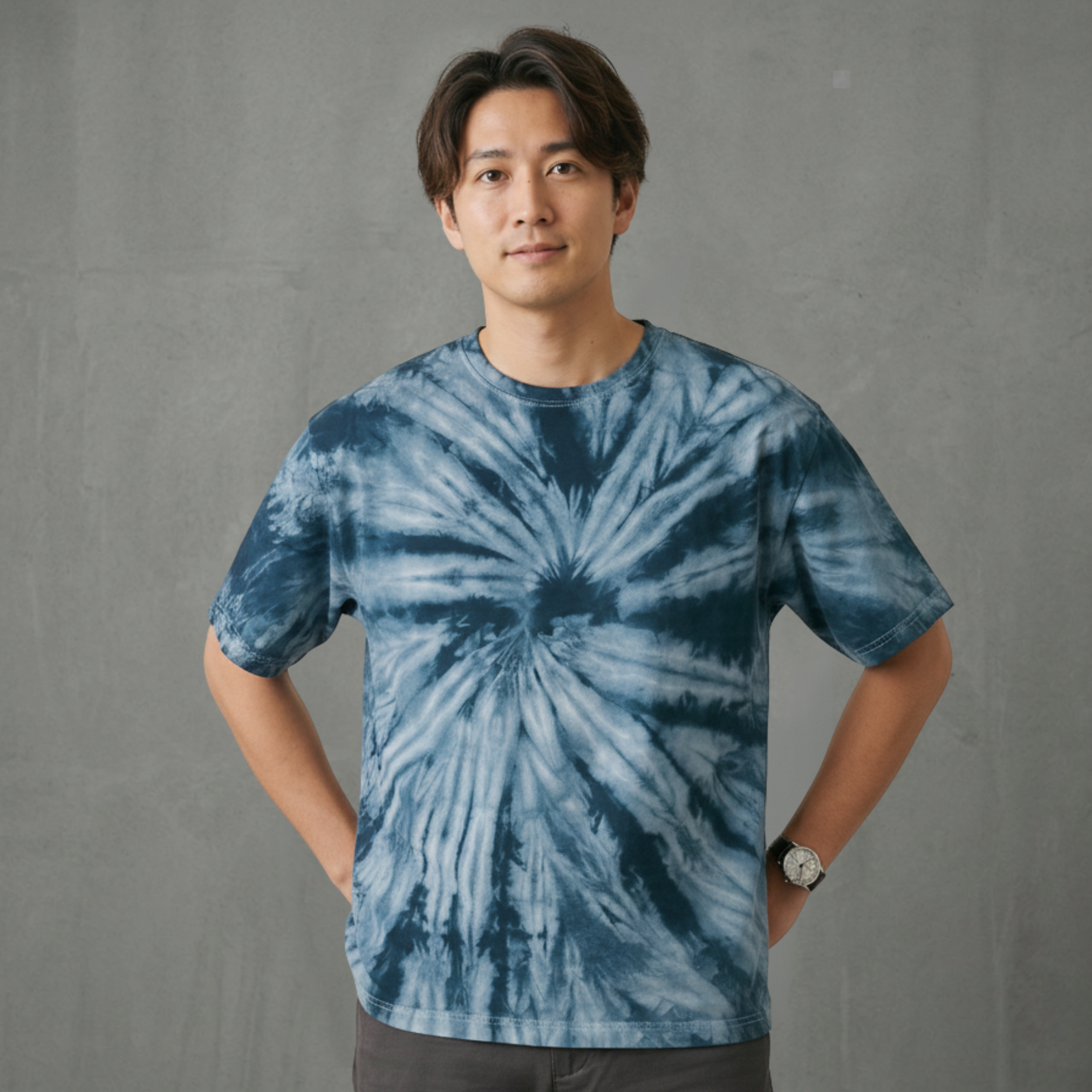アートスパイラル染め Tシャツ